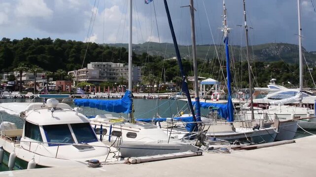 panoramic view of agii apostoli marina in greece