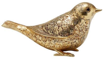 Fototapeta premium Ornate gold bird figurine