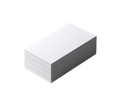 A stack of blank white papers