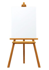 Empty artist's easel