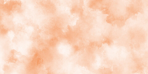 Obraz premium abstract orange watercolor texture background, orange color ink stains creating an abstract effect, watercolor bleed and fringe with vibrant distressed grunge texture.