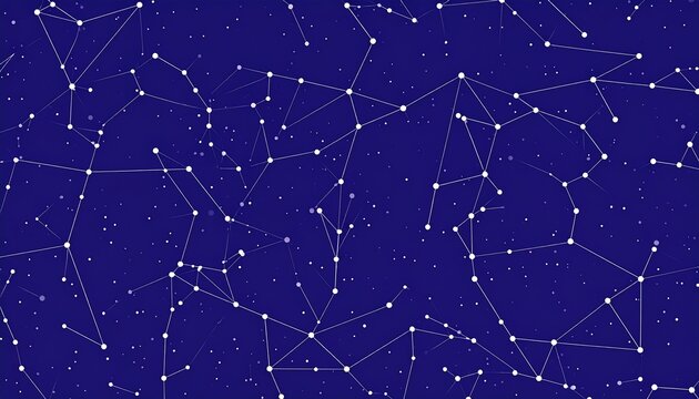 Abstract starry network graphic