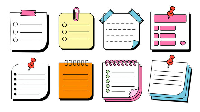 Organize your life with these vibrant and fun to-do lists and notes, perfect for planning and staying productive!