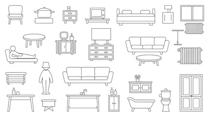 Discover a diverse collection of essential home furnishings and fixtures, perfect for interior design inspiration and modern living concepts.