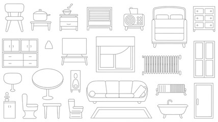 Stylish collection of modern home furniture and decor essentials, perfect for interior design projects and lifestyle content.