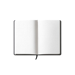 Open Dot Grid Notebook Mockup - Blank Pages for Design Presentation