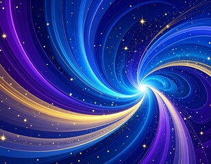 Obraz premium Abstract swirling space background