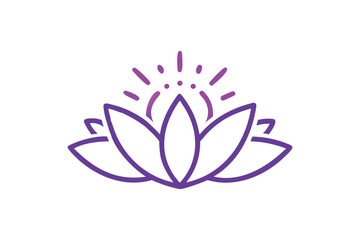 Obraz premium vector illustration of lotus flower icon
