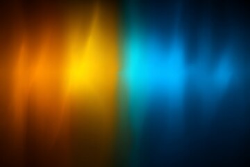 Abstract gradient light streaks, vibrant orange and luminous blue, energetic atmospheric background with copy space
