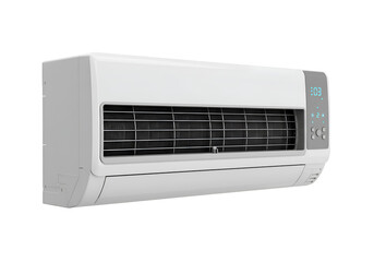 Efficient Wall-Mounted HVAC Unit: Precise Climate Control, Quiet Operation, Energy-Saving Design on white background