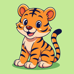 Cute Tiger Animal Cartoon