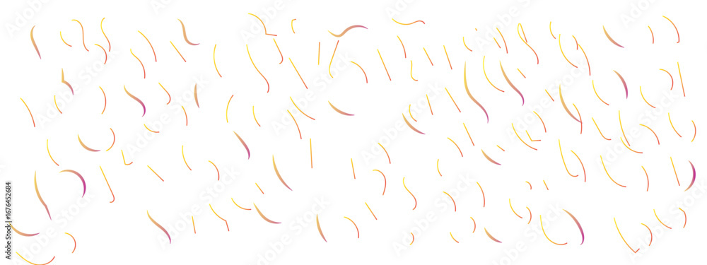 Poster abstract colorful lines pattern on a minimalistic scattered small colorful elements swirling lines o