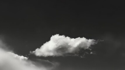Fresh and Light Summer Vibe: Fluffy White Clouds Over Clear Blue Sky on Sunny Day