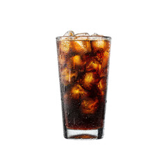 Refreshing Iced Cola in a Glass with Condensation