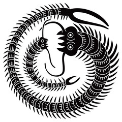 家紋です。親子百足丸と言います。