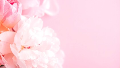 Delicate pink peonies close-up (1)