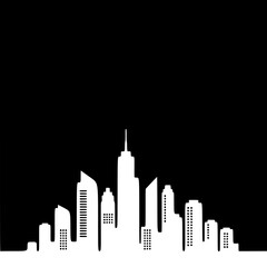 Fototapeta premium night city skyline