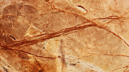Close-up of polished marble with warm earthy veins highlighting natural stone beauty for textured wallpaper or backgrounds