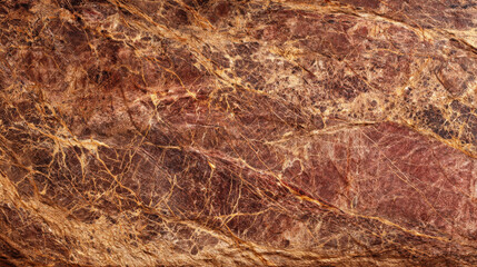 Close-up of polished marble with warm earthy veins highlighting natural stone beauty for textured wallpaper or backgrounds