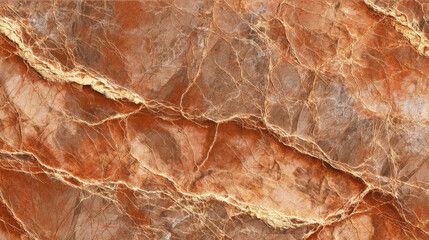 Close-up of polished marble with warm earthy veins highlighting natural stone beauty for textured wallpaper or backgrounds