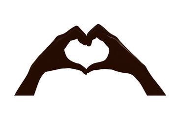 Fototapeta premium Hands forming a heart, symbolizing love, unity, and connection.