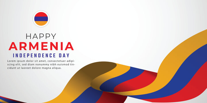 Armenia independence day design illustration