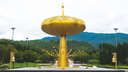 park rajapruek in chiang mai thailand botanical gardens buddist statues art culture architecture buildings  © Antonina