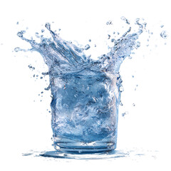 Refreshing splash. Pure water. Hydration concept.