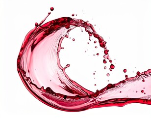 Elegant Red Wine Splash &ndash; Ruby Liquid Motion Art