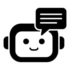 Chatbot icon or messaging service using artificial intelligence