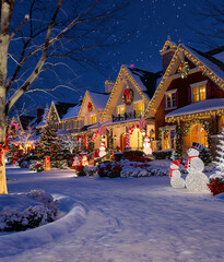 christmas tree in the city