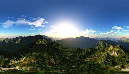 Obraz premium Panoramic mountain vista (5)