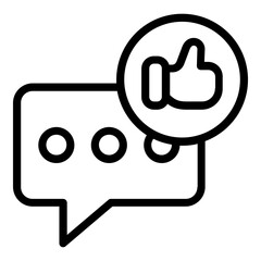 feedback icon line