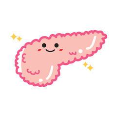 人の臓器キャラクター　健康な膵臓