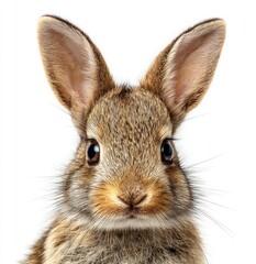 Fototapeta premium Close-up of a young rabbit's face