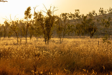 Sunset in the wilds of the Kimberley, Western Australia.