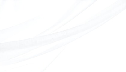 Delicate white fabric draped in soft curves