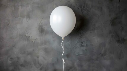 Festive Christmas Event Design: Inflatable Toys, Floating Ribbons & Copy Space on Gray Background