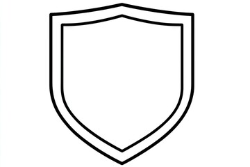 Outline of a shield.