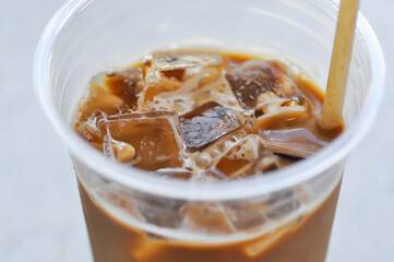 iced coffee , iced latte coffee or iced mocha coffee