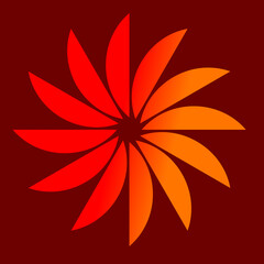 abstract flower vector