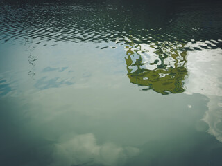 Water texture and reflection for dark background     