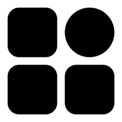 Categories icon with line style