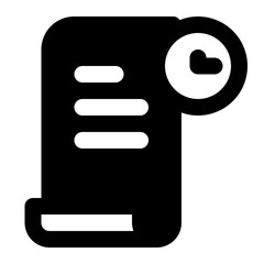 Order history icon with line style