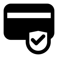 Secure checkout icon with line style