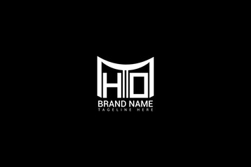 HD Letter Logo Design Modern Minimal Monogram Branding Vector Template