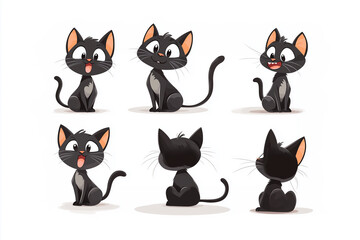 複数カットの黒猫
