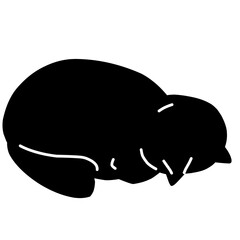 Funny black cats vector