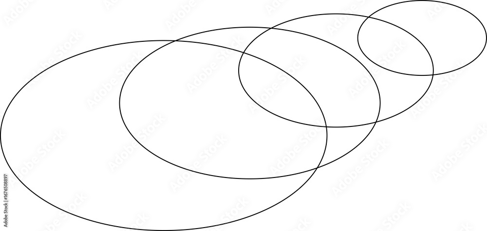 Poster oval line dynamic pattern. concentric circles logo