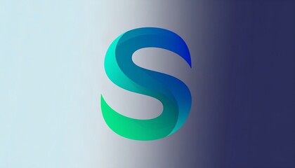 Naklejka premium Bold, stylized letter 'S' design